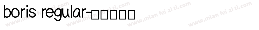 boris regular字体转换